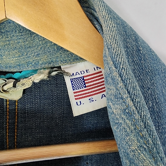 Antonio Guiseppe 70s Rare custom one of a kind denim & leather jacket - Picture 10 of 16